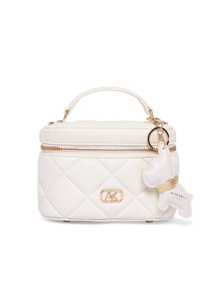 Akiki London Clapham 7 Vanity Bag (Off-White) (S)-image-5