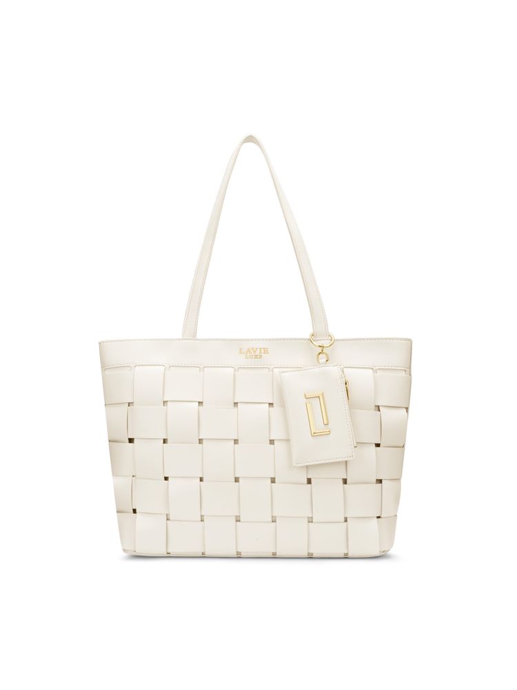 Lavie Luxe Women's Bot Elle Tote -Off White (L)-picture-22