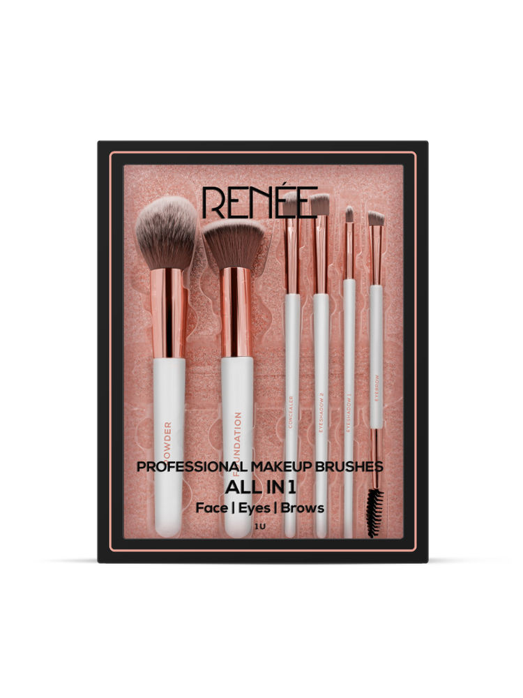 Renee Cosmetics All In 1 Professional Makeup Brush - Set Of 6