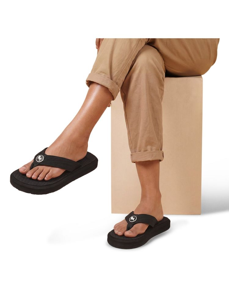 Neeman's Unisex Eco Flips 2.0 Orthopedic Flipflops - Black-image-4