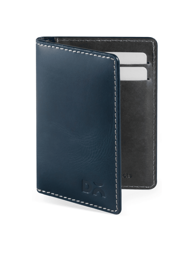 DailyObjects Deep Navy Log Bi-fold Leather Wallet-image-40