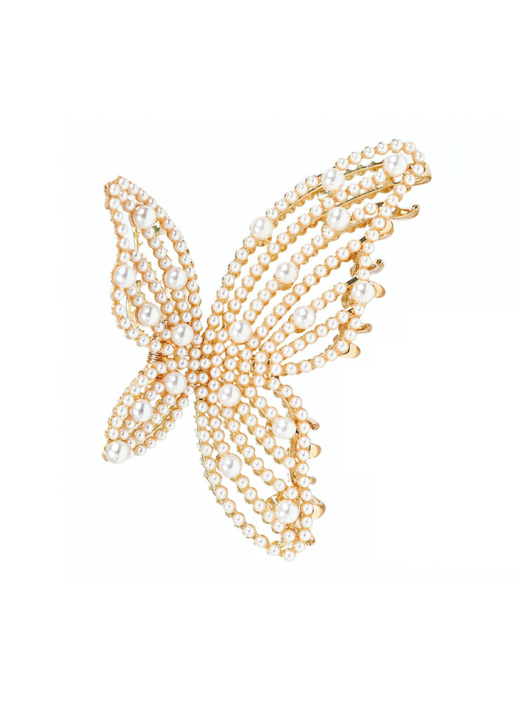 Matra Claw Clip Butterfly Hair Clutcher Embellished Large Big Metal Clutches Hair Accessories-image-18