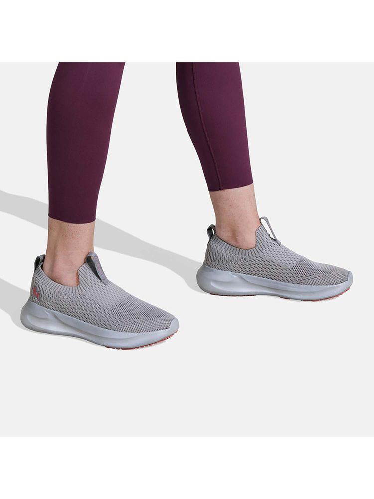 Neeman's Women Grey Knit Trainers Sneakers-image-7