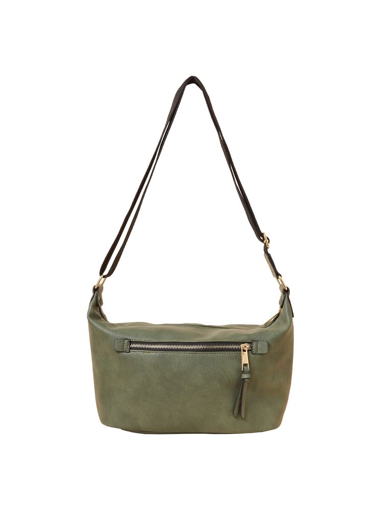 Accessorize London Womens Faux Leather Soft Casual Khaki Webbing Sling Bag-picture-26