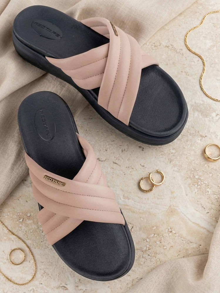Red Tape Pink Women Eva Comfort Sandals-image-48