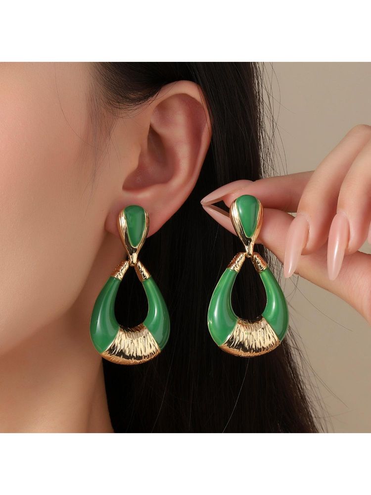 Salty Gilded Luxury Gold Drop Earrings-image-33