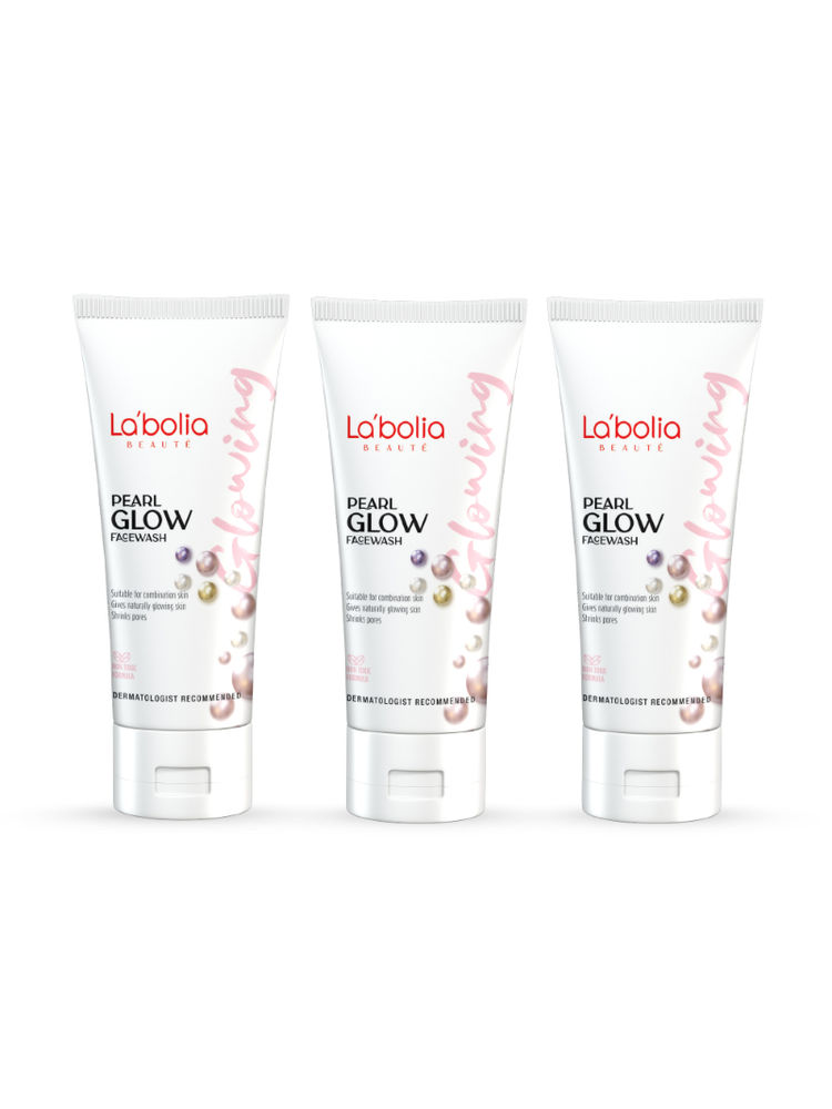 Labolia Beaute Pearl Glow Face Wash For Skin Brightening - Pack Of 3-picture-21