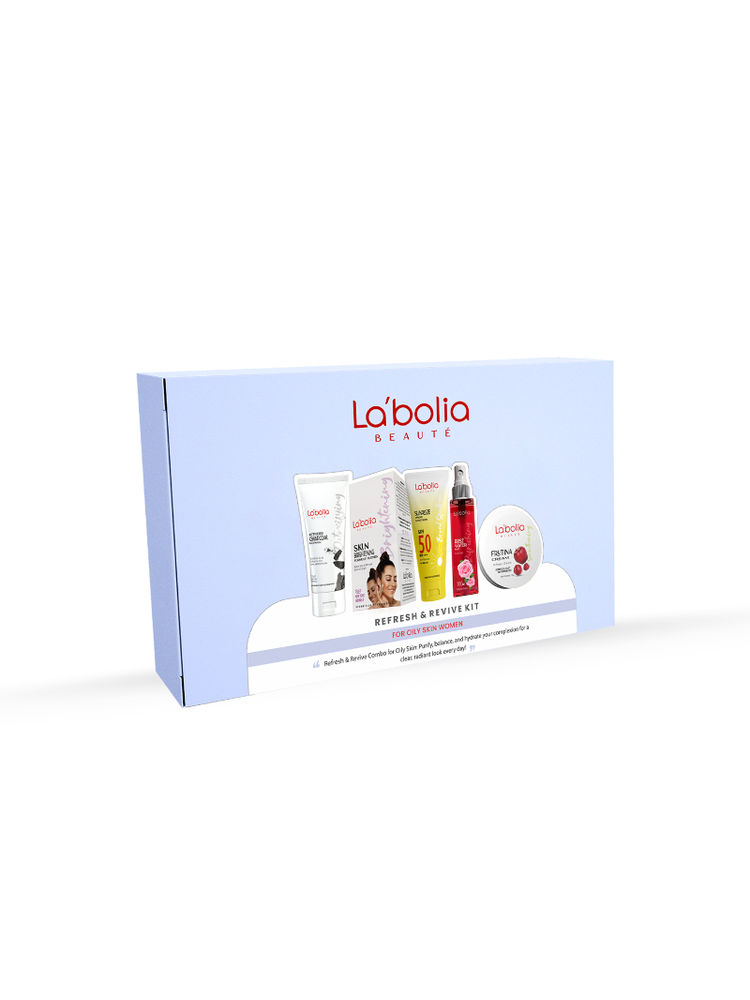 Labolia Beaute Refresh & Revive Kit For Oily Skin Women - Shine Control & Bright Glow-image-19