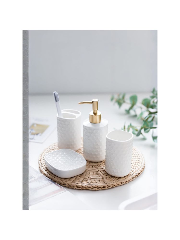 UMAI Soap Dispenser Set 4Pcs-White-picture-39