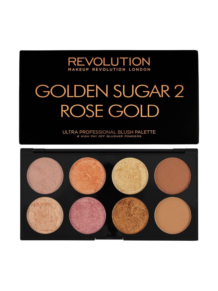 Makeup Revolution Golden Sugar 2 Rose Gold Ultra Professional Blush Palette-picture-11