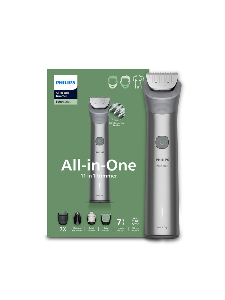 Philips India's No.1 Men's Trimmer 11-In-1 Tool For Face, Hair & Body-image-5