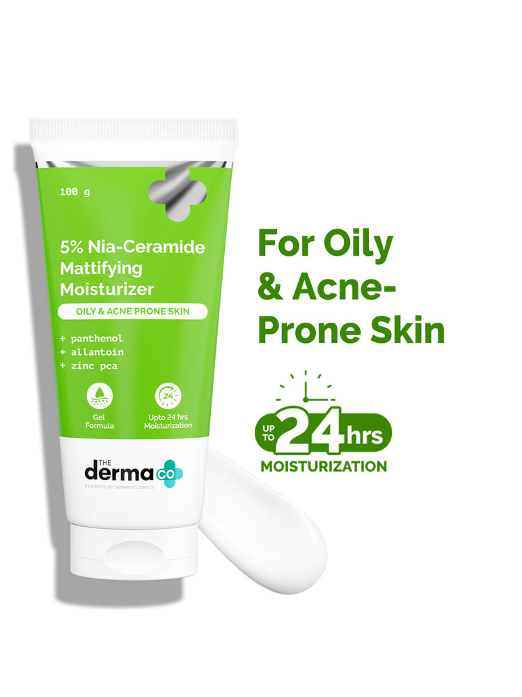 The Derma Co 5% Nia-Ceramide Mattifying Moisturizer for Oily & Acne Prone Skin 100g-image-8