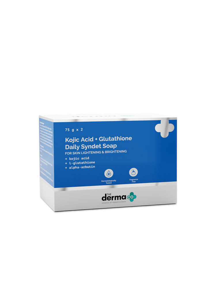 The Derma Co Kojic Acid Syndet Soap with Glutathione for Pigmentation (Pack of 2)