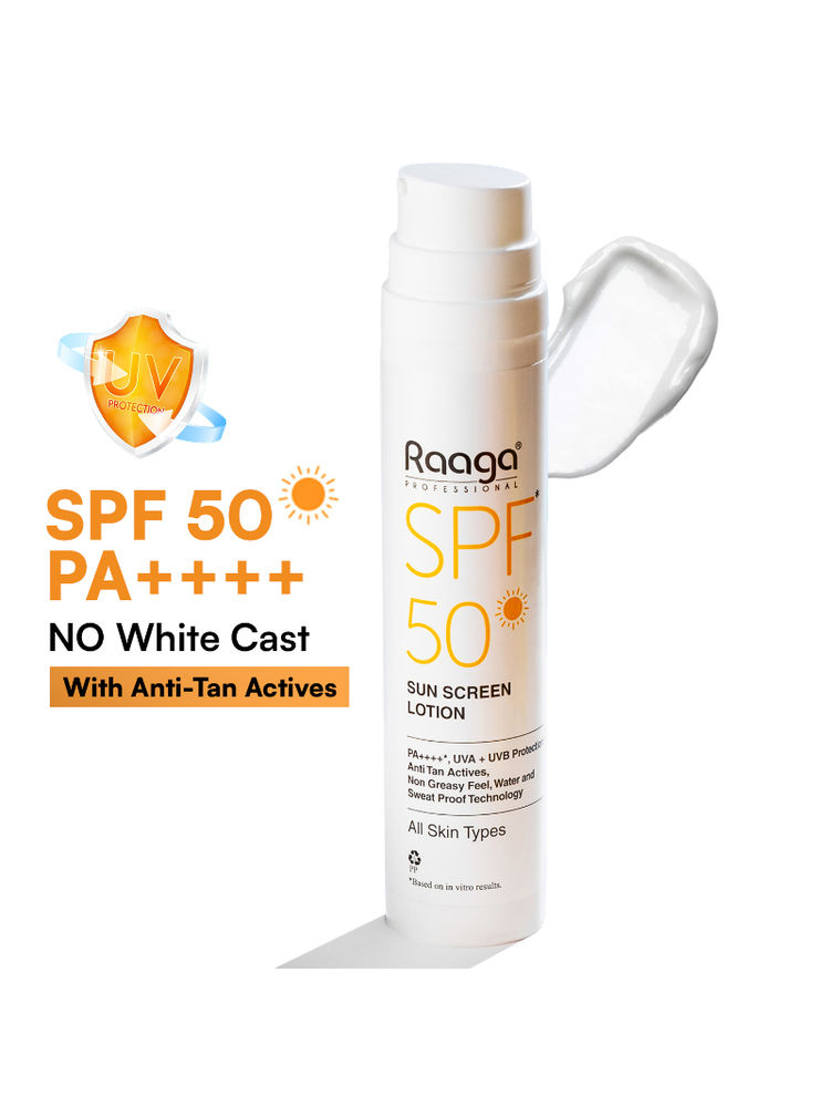 Raaga Professional Spf 50 Pa++++ Sunscreen Lotion With Uva + Uvb Protection, All Skin Types, 55 Ml-image-23