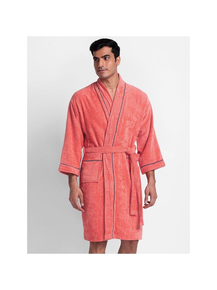 BIANCA Luxurious Ultra Soft Bath Robe -1pc (Cooltex) Solid-Coral