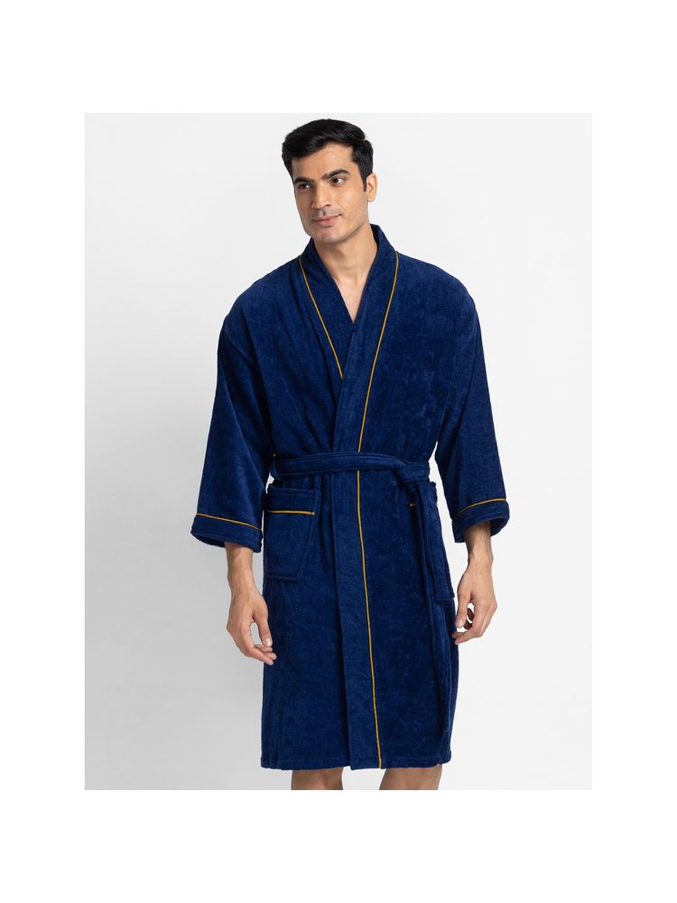 BIANCA Luxurious Ultra Soft Bath Robe -1pc (Cooltex) Solid-Indigo