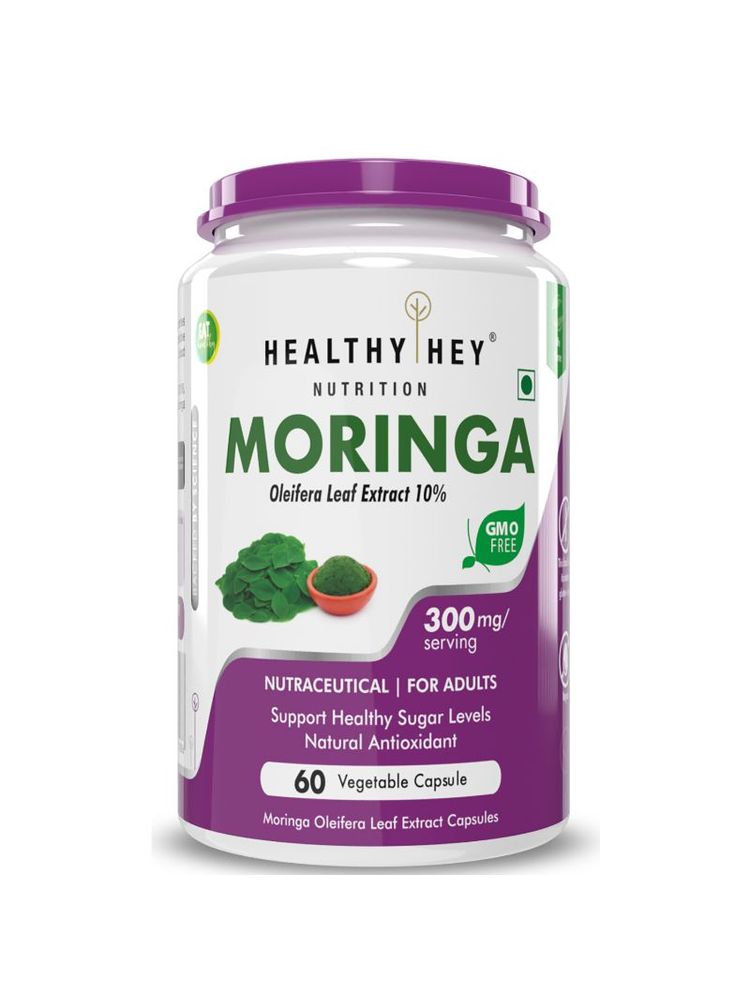 HealthyHey Moringa Extract 10:1 - Olifeira Leaf - Miracle Tree - Veg Capsules-picture-15