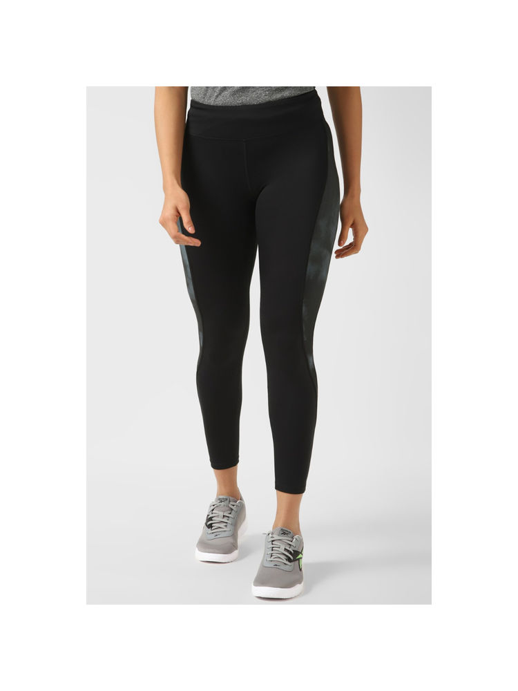 Reebok Womens Running AOP Tights Black & Grey-picture-23