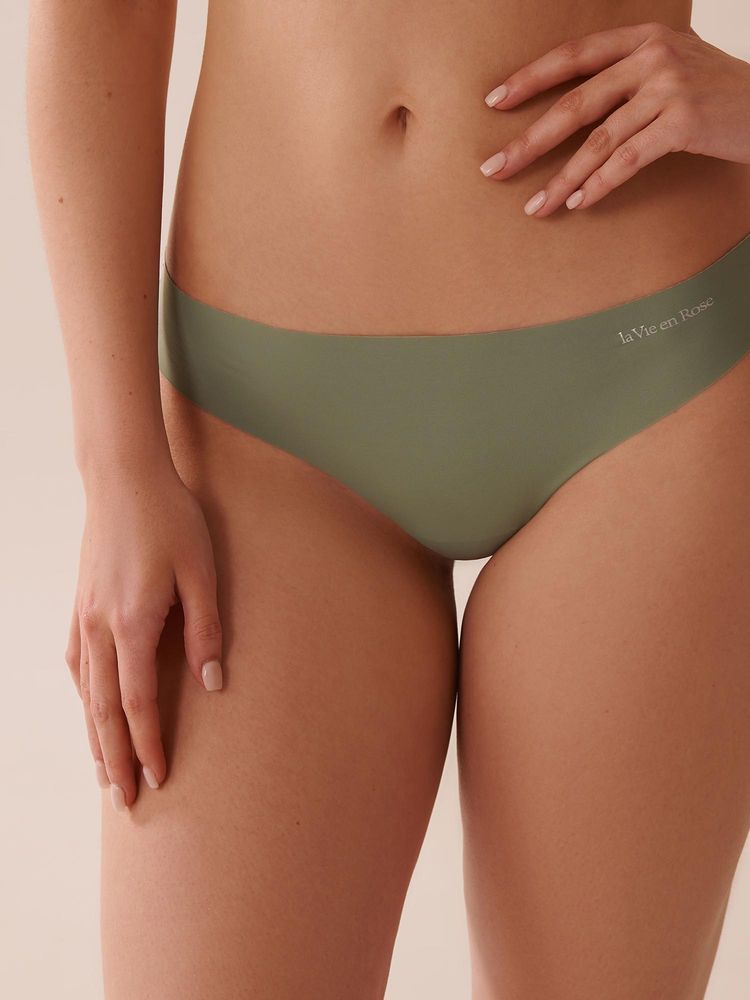 La Vie En Rose Microfiber Invisible Thong Panty Green-picture-11