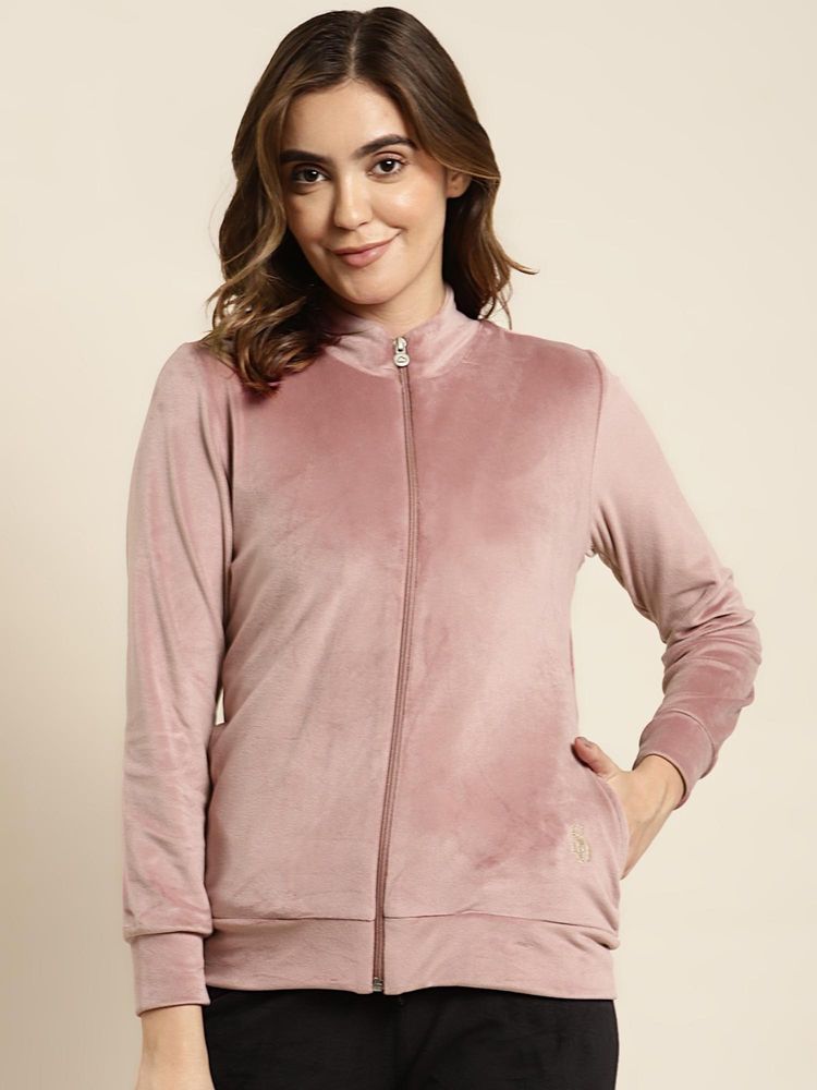 Sweet Dreams Women Solid Sweatshirt Pink-picture-19