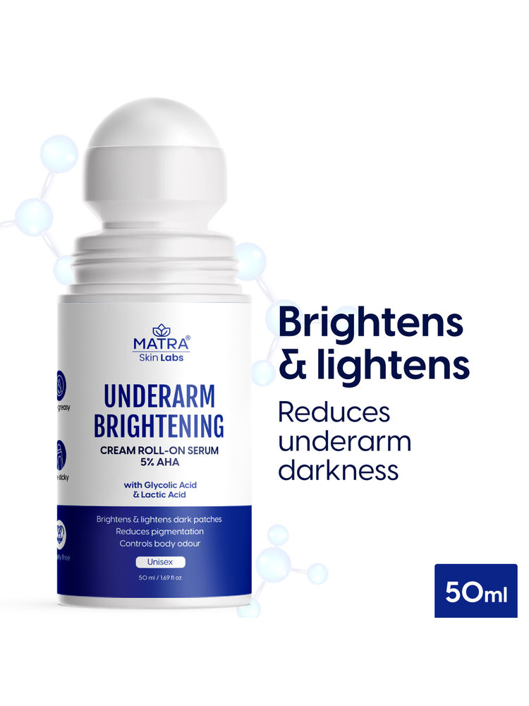 Matra 5% AHA Underarm Roll On Serum Brightening & Lightening Intimate Cream for Pigmentation & Odour-picture-34