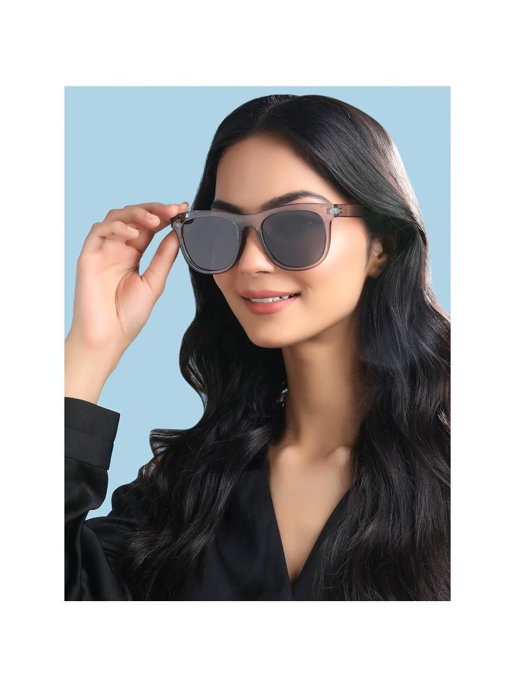 Yellow Chimes Women Full UV Protected Grey Lens Round Sunglasses-image-16