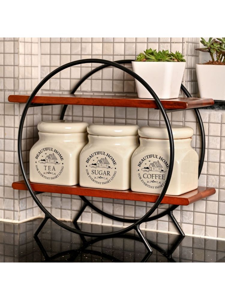 Brick Brown Circular Organizer with Black Frame from Mahogany Collection-image-48
