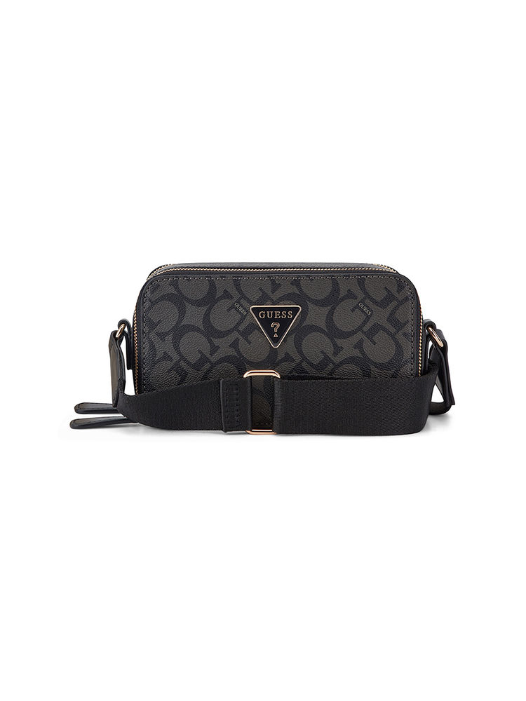 Guess Grey Monogram Charlestown Mini Crossbody Bag-image-22