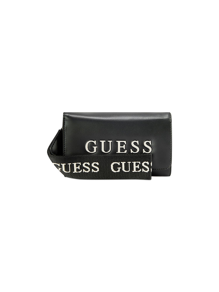 Guess Black Solid Maisey Phone Organizer Wallet-image-31