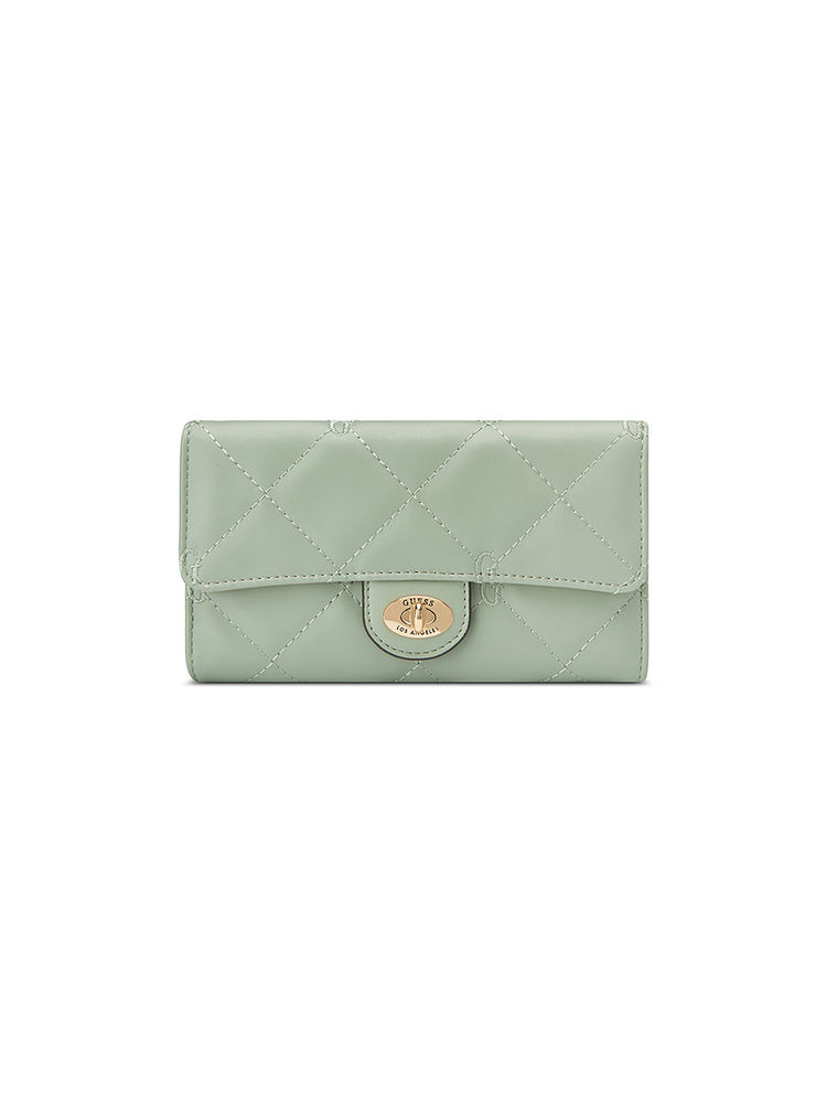 guess fashion Guess Green Quilted Greenberry Slim Wallet-picture-24
