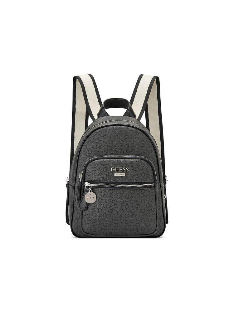 Guess Grey Monogram Carris Backpack-image-14