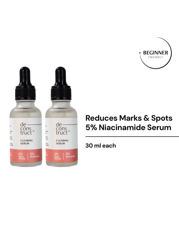Deconstruct Clearing Serum - 2% Alpha Arbutin + 5% Niacinamide - Pack Of 2-image-45