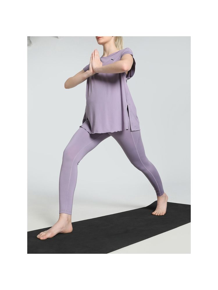 Puma Maternity Fav Forever How 7/8 Womens Purple Tights-image-4