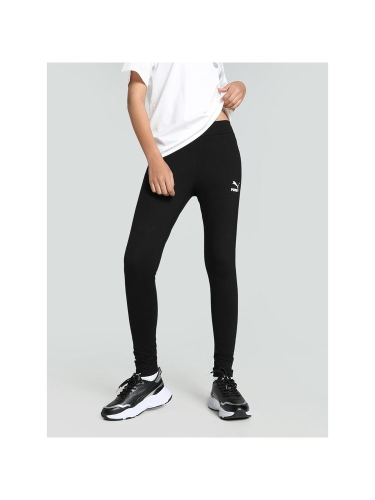 Puma T7 Mid-Rise Ankle Length Black Tights-image-40