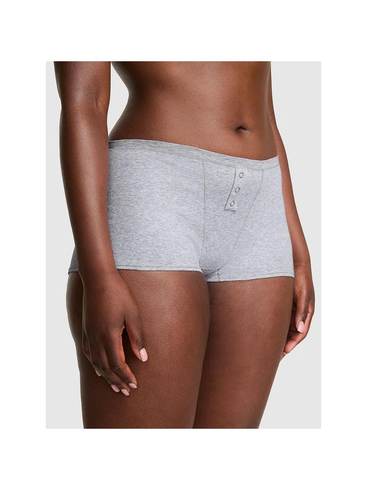 victoria's secret intimates Victoria's Secret PINK Cotton Dorm Boyshort Panty - Grey-picture-11