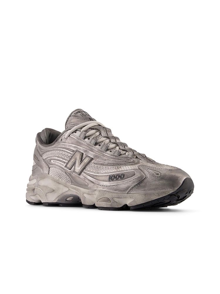 New Balance Unisex M1000Ig Silver Metallic Sneakers-image-3