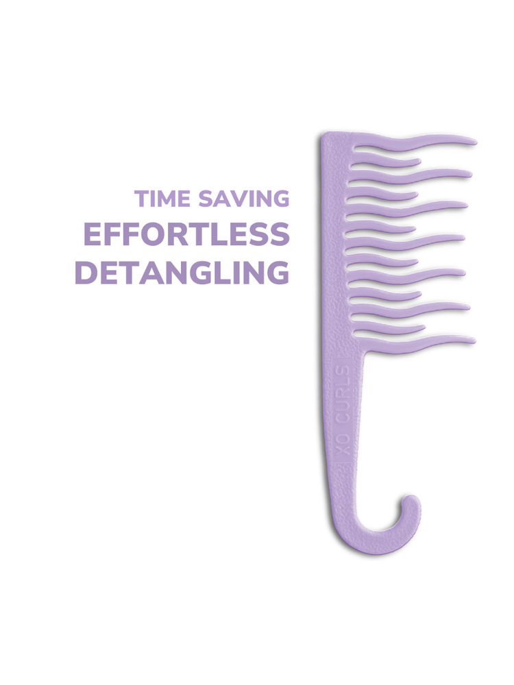 XO Curls Shower Detangling Comb - Lavender-picture-18