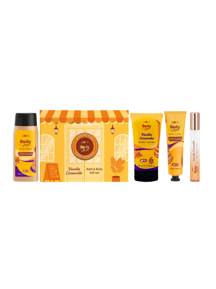 Plum Bodylovin' Vanilla Caramello Bath & Body Gift Set-image-32