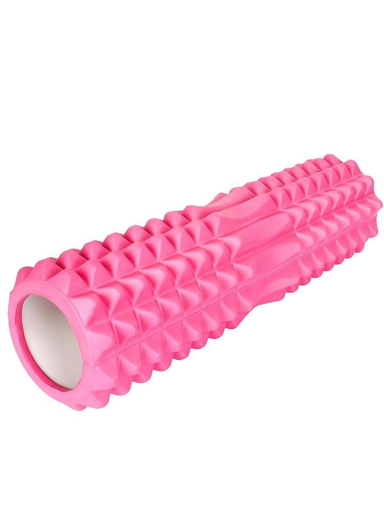 Strauss Grid Foam Roller, 33 cm (Pink)-image-4