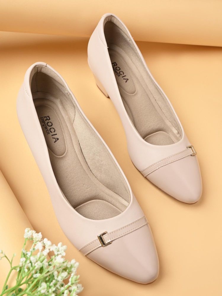 ROCIA Taupe Women Stylish Pump Heels-picture-11