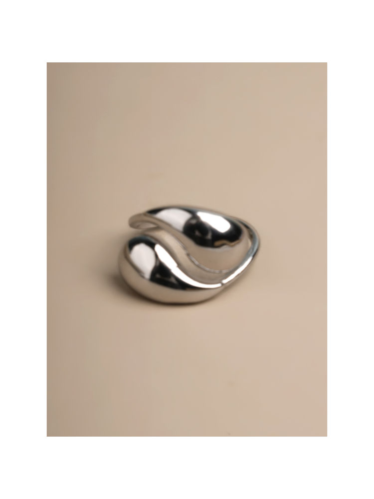 Palmonas Modern Curve Silver Ring for Womens-picture-10