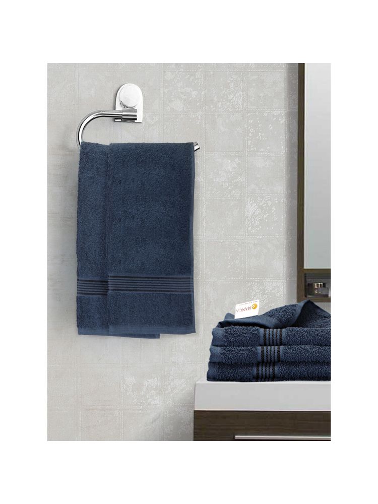 KOPA 6Pc Quick Dry 100% Cotton Soft Terry Towel -2Pc Hand, 4Pc Face D'Ross Solid-image-18