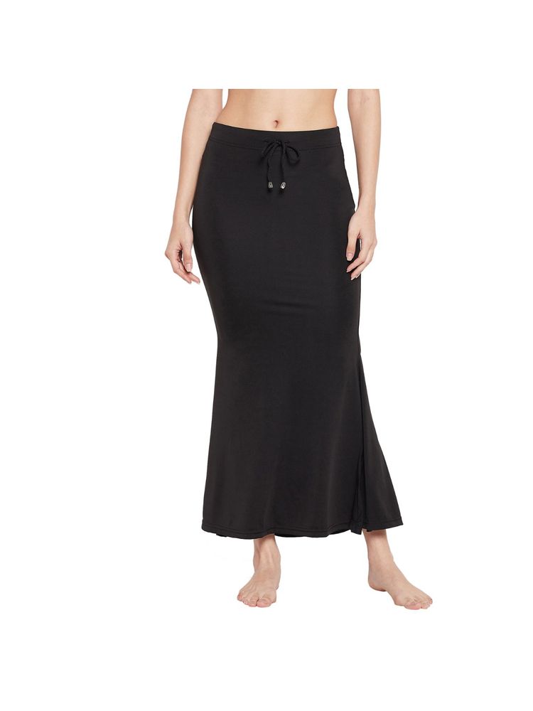 Secrets By ZeroKaata Women Black Solid Mermaid Fit Saree Petticoat