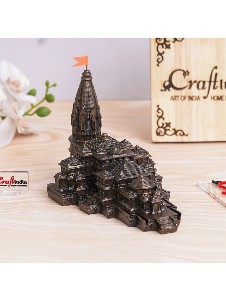 eCraftIndia Ram Mandir Ayodhya Model Authentic Designer Temple Copper-picture-12