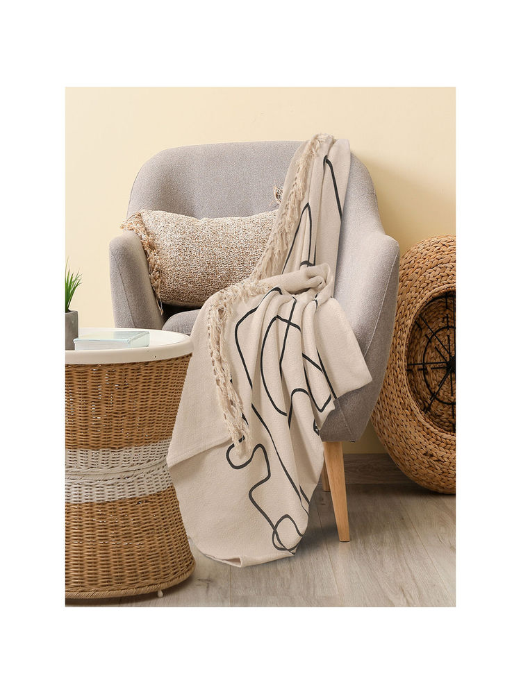 Sashaa World Printed Women Face Cotton Woven Throw-image-31