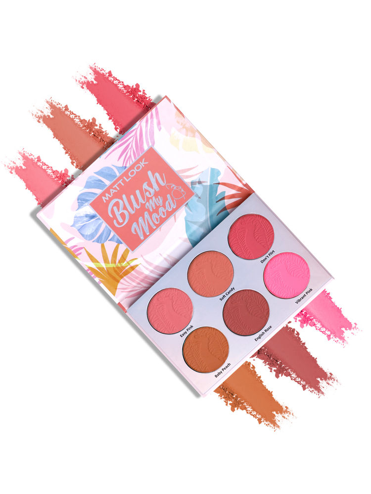 Matt look Blush My Mood Highly Pigmented Blusher Palette-image-29