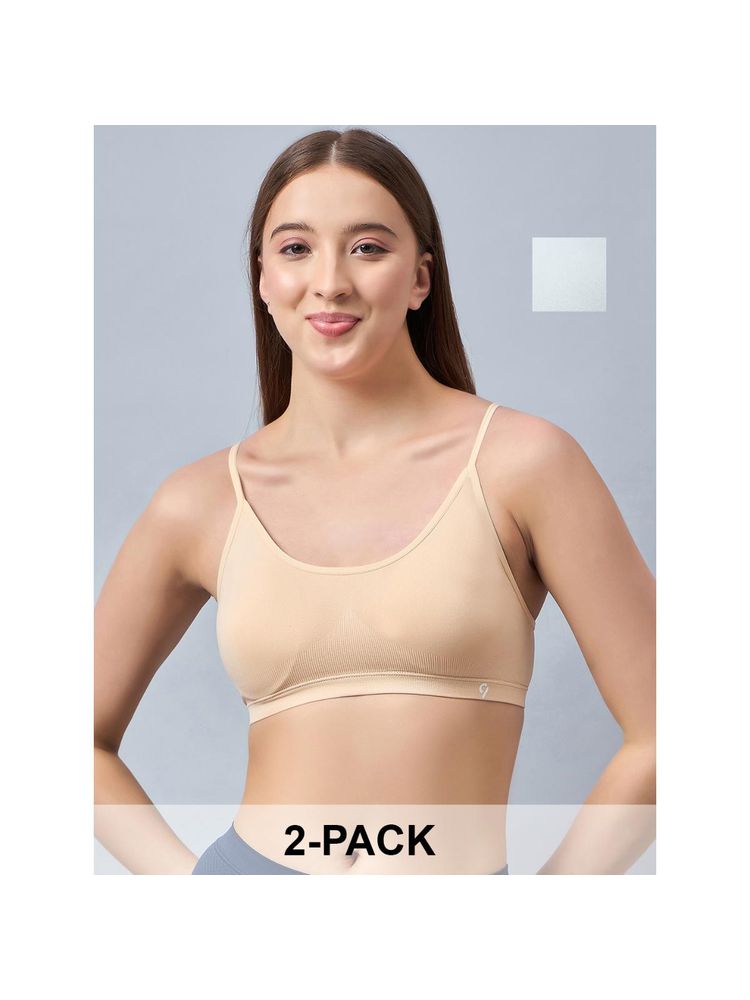C9 Airwear Women Nude and White Seamless Everyday Bra (Pack of 2)-picture-25