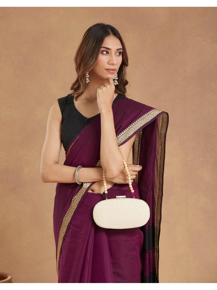 Fabindia Beige Jute Blend Clutch (M)-image-45