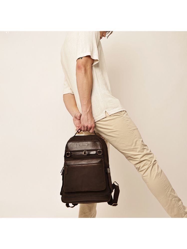 Gauge Machine Unisex Brown 16 Inch Backpack-picture-20