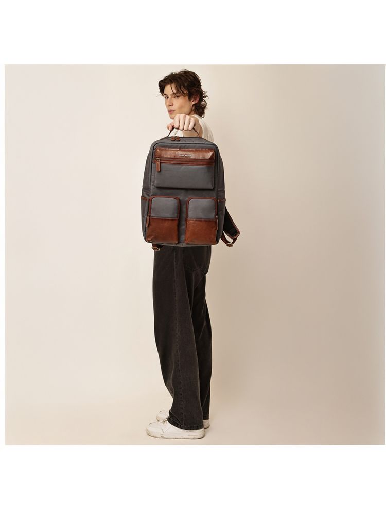 Gauge Machine Unisex Navy Blue 16 Inch Backpack-picture-17